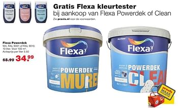 Aanbiedingen Flexa powerdek - Flexa - Geldig van 08/08/2016 tot 14/08/2016 bij Praxis