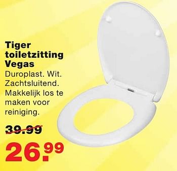 Aanbiedingen Tiger toiletzitting vegas - Tiger - Geldig van 08/08/2016 tot 14/08/2016 bij Praxis