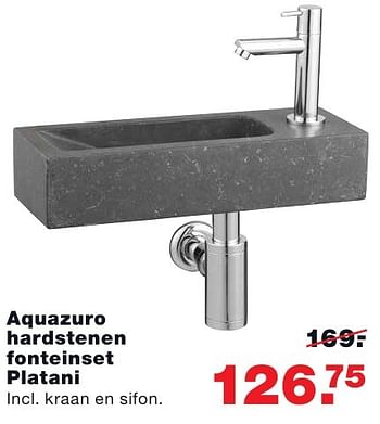 Aanbiedingen Aquazuro hardstenen fonteinset platani - Aquazuro - Geldig van 08/08/2016 tot 14/08/2016 bij Praxis