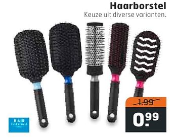 Aanbiedingen Haarborstel - Hair Essentials - Geldig van 09/08/2016 tot 14/08/2016 bij Trekpleister