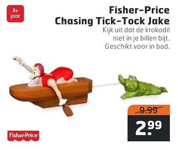 Aanbiedingen Fisher-price chasing tick-tock jake - Fisher-Price - Geldig van 09/08/2016 tot 14/08/2016 bij Trekpleister