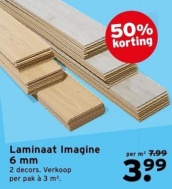 Aanbiedingen Laminaat imagine - Huismerk - Gamma - Geldig van 08/08/2016 tot 14/08/2016 bij Gamma