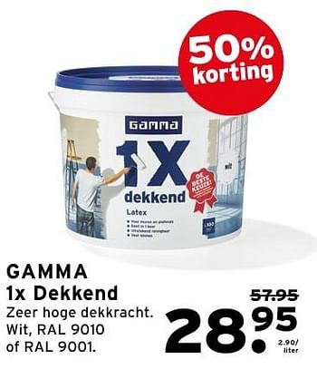 Aanbiedingen Gamma 1x dekkend - Gamma - Geldig van 08/08/2016 tot 14/08/2016 bij Gamma