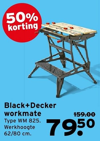 Aanbiedingen Black+decker workmate wm 825 - Black &amp; Decker - Geldig van 08/08/2016 tot 14/08/2016 bij Gamma