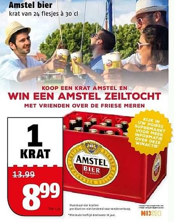 Aanbiedingen Amstel bier - Amstel - Geldig van 08/08/2016 tot 14/08/2016 bij Poiesz