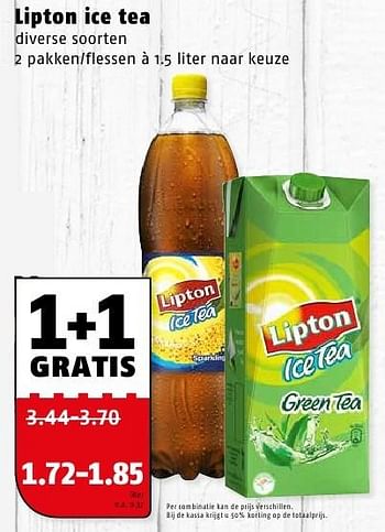 Aanbiedingen Lipton ice tea - Lipton - Geldig van 08/08/2016 tot 14/08/2016 bij Poiesz