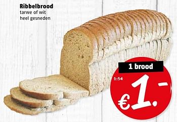 Aanbiedingen Ribbelbrood - Huismerk Poiesz - Geldig van 08/08/2016 tot 14/08/2016 bij Poiesz
