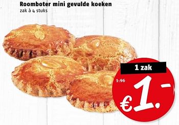 Aanbiedingen Roomboter mini gevulde koeken - Huismerk Poiesz - Geldig van 08/08/2016 tot 14/08/2016 bij Poiesz