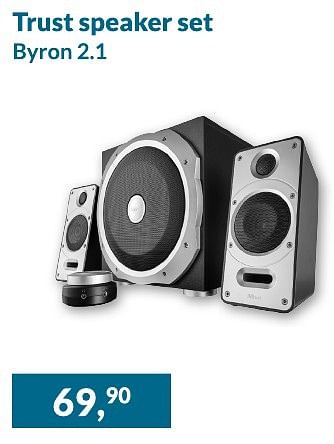 Aanbiedingen Trust speaker set byron 2.1 - Byron - Geldig van 01/08/2016 tot 31/08/2016 bij Alternate