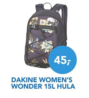 Aanbiedingen Dakine women`s wonder 15l hula - DAKINE - Geldig van 01/08/2016 tot 31/08/2016 bij Coolblue