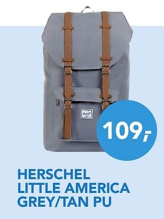 Aanbiedingen Herschel little america grey-tan pu - Herschel - Geldig van 01/08/2016 tot 31/08/2016 bij Coolblue