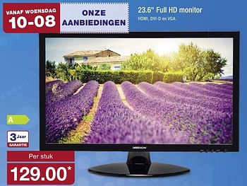 Aanbiedingen Medion full hd monitor - Medion - Geldig van 10/08/2016 tot 16/08/2016 bij Aldi