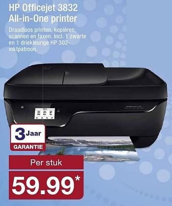 Aanbiedingen Hp officejet 3832 all-in-one printer - HP - Geldig van 10/08/2016 tot 16/08/2016 bij Aldi