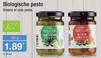 Aanbiedingen Biologische pesto - Mama Natuur - Geldig van 10/08/2016 tot 16/08/2016 bij Aldi