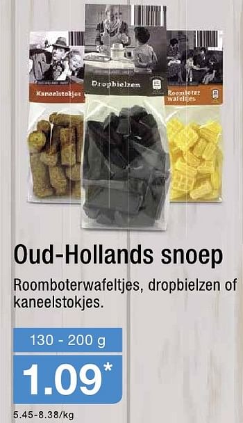 Aanbiedingen Oud-hollands snoep - Huismerk - Aldi - Geldig van 10/08/2016 tot 16/08/2016 bij Aldi