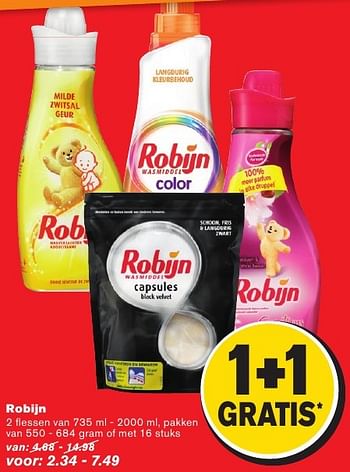 Aanbiedingen Robijn - Robijn - Geldig van 10/08/2016 tot 16/08/2016 bij Hoogvliet