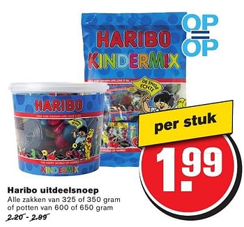 Aanbiedingen Haribo uitdeelsnoep - Haribo - Geldig van 10/08/2016 tot 16/08/2016 bij Hoogvliet