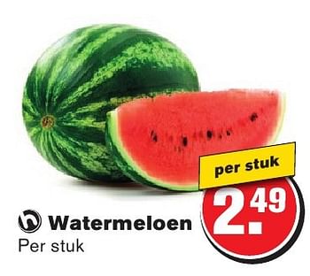 Aanbiedingen Watermeloen - Huismerk - Hoogvliet - Geldig van 10/08/2016 tot 16/08/2016 bij Hoogvliet