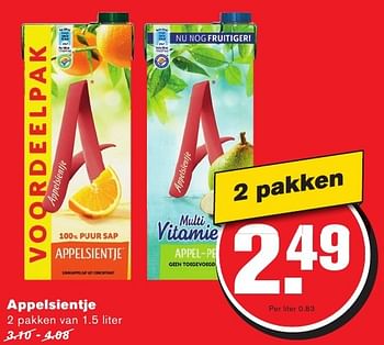 Aanbiedingen Appelsientje - Appelsientje - Geldig van 10/08/2016 tot 16/08/2016 bij Hoogvliet