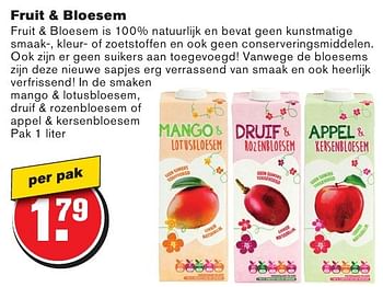 Aanbiedingen Fruit + bloesem - Huismerk - Hoogvliet - Geldig van 10/08/2016 tot 16/08/2016 bij Hoogvliet