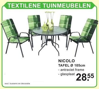Aanbiedingen Nicolo tafel - Huismerk - Van Cranenbroek - Geldig van 15/08/2016 tot 04/09/2016 bij Van Cranenbroek