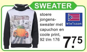 Aanbiedingen Sweater - Nielsson - Geldig van 15/08/2016 tot 04/09/2016 bij Van Cranenbroek