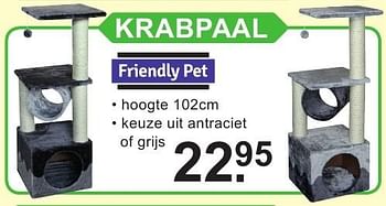 Aanbiedingen Krabpaal - Friendly pet - Geldig van 15/08/2016 tot 04/09/2016 bij Van Cranenbroek