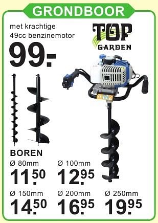 Aanbiedingen Top garden grondboor - Top Garden - Geldig van 15/08/2016 tot 04/09/2016 bij Van Cranenbroek