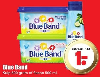 Aanbiedingen Blue band kuip of flacon - Blue Band - Geldig van 14/08/2016 tot 20/08/2016 bij Lekker Doen