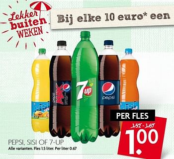 Aanbiedingen Pepsi, sisi of 7-up - Huismerk - Deka Markt - Geldig van 14/08/2016 tot 20/08/2016 bij Deka Markt