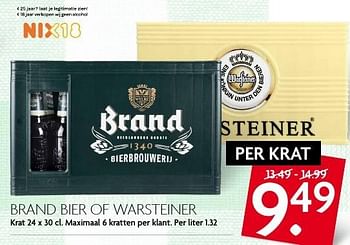 Aanbiedingen Brand bier of warsteiner - remote_pf_nl.BRAND - Geldig van 14/08/2016 tot 20/08/2016 bij Deka Markt