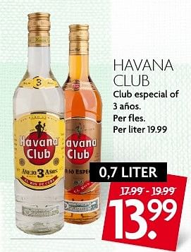 Aanbiedingen Havana club - Havana club - Geldig van 14/08/2016 tot 20/08/2016 bij Deka Markt