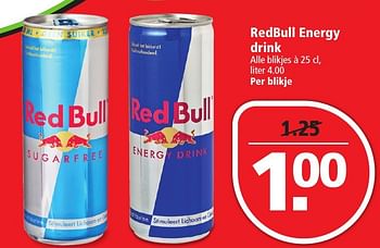 Aanbiedingen Redbull energy drink - Red Bull - Geldig van 14/08/2016 tot 20/08/2016 bij Plus