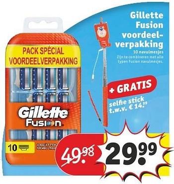Aanbiedingen Gillette fusion voordeelverpakking - Gillette - Geldig van 09/08/2016 tot 21/08/2016 bij Kruidvat
