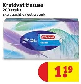Aanbiedingen Kruidvat tissues - Huismerk - Kruidvat - Geldig van 09/08/2016 tot 21/08/2016 bij Kruidvat