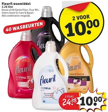 Aanbiedingen Fleuril wasmiddel - Fleuril - Geldig van 09/08/2016 tot 21/08/2016 bij Kruidvat