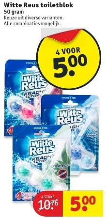 Aanbiedingen Witte reus toiletblok - Witte reus - Geldig van 09/08/2016 tot 21/08/2016 bij Kruidvat