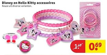 Aanbiedingen Disney en hello kitty accessoires - Disney - Geldig van 09/08/2016 tot 21/08/2016 bij Kruidvat