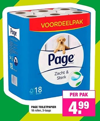 Aanbiedingen Page toiletpapier - Page - Geldig van 15/08/2016 tot 28/08/2016 bij Big Bazar