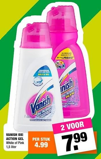 Aanbiedingen Vanish oxi action gel - Vanish - Geldig van 15/08/2016 tot 28/08/2016 bij Big Bazar