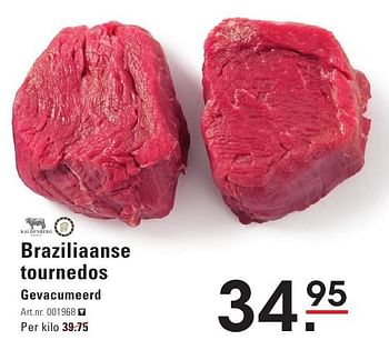 Aanbiedingen Braziliaanse tournedos gevacumeerd - Kaldenberg - Geldig van 04/08/2016 tot 22/08/2016 bij Sligro