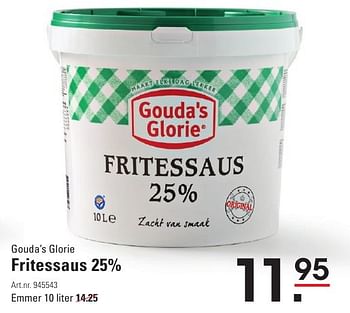 Aanbiedingen Gouda`s glorie fritessaus 25% - Gouda's Glorie - Geldig van 04/08/2016 tot 22/08/2016 bij Sligro