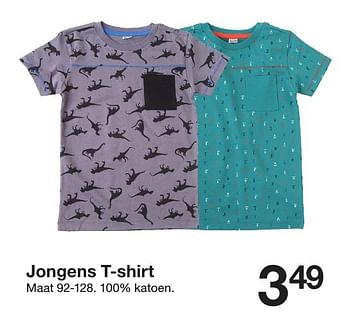 Aanbiedingen Jongens t-shirt - Huismerk - Zeeman  - Geldig van 20/08/2016 tot 02/09/2016 bij Zeeman