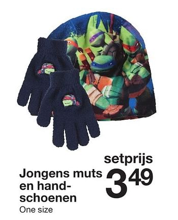 Aanbiedingen Jongens muts en handschoenen - Huismerk - Zeeman  - Geldig van 20/08/2016 tot 02/09/2016 bij Zeeman