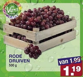Aanbiedingen Rode druiven - Huismerk - Aldi - Geldig van 17/08/2016 tot 23/08/2016 bij Aldi