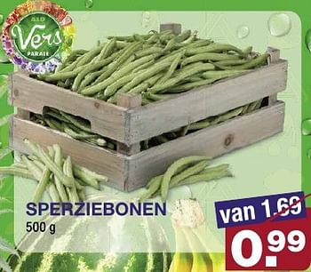 Aanbiedingen Sperziebonen - Huismerk - Aldi - Geldig van 17/08/2016 tot 23/08/2016 bij Aldi