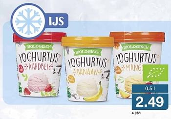 Aanbiedingen Biologisch yoghurtijs - Huismerk - Aldi - Geldig van 17/08/2016 tot 23/08/2016 bij Aldi