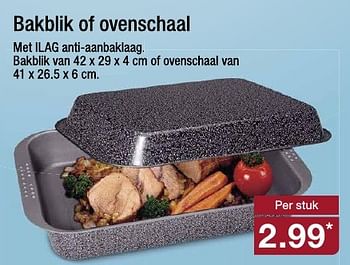 Aanbiedingen Bakblik os ovenschaal met ilag anti-aanbaklaag - Huismerk - Aldi - Geldig van 17/08/2016 tot 23/08/2016 bij Aldi