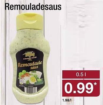 Aanbiedingen Remouladesaus - Huismerk - Aldi - Geldig van 17/08/2016 tot 23/08/2016 bij Aldi