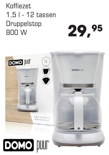 Aanbiedingen Domo koffiezet druppelstop - Domo - Geldig van 28/08/2016 tot 08/10/2016 bij Multi Bazar